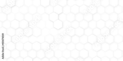 Black honeycomb on a white background. Vector seamless geometric pattern. Modern thin hexagon grid texture.