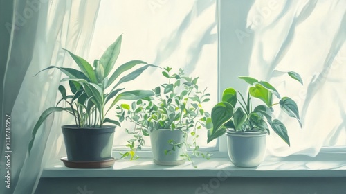 Houseplants by the Window