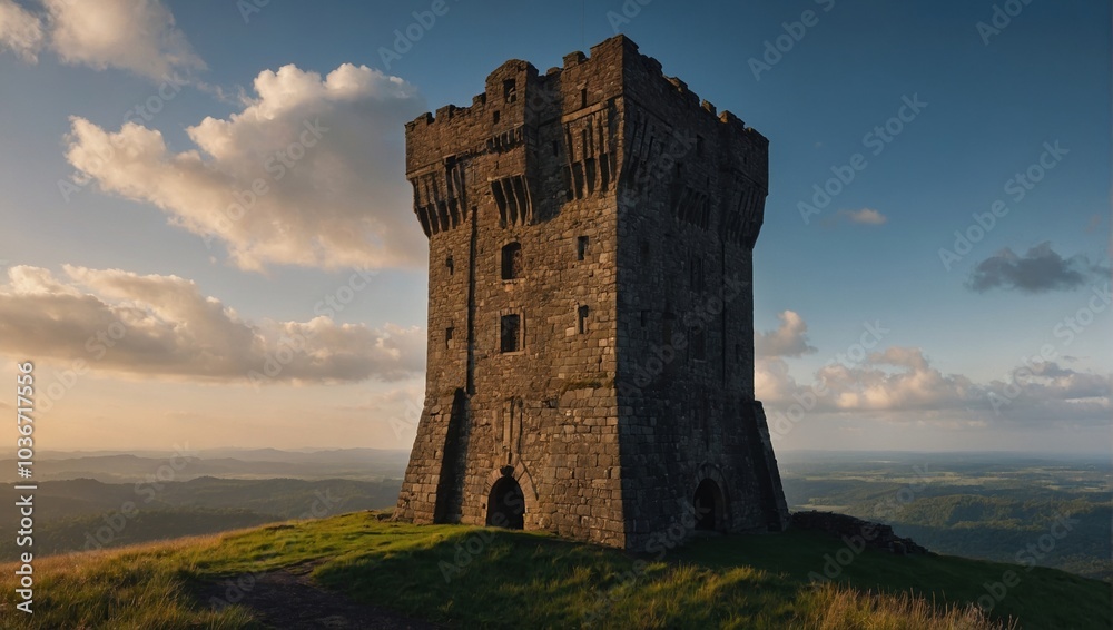 The archer tower stands tall amidst the chaos The archer tower stands tall amidst the chaos