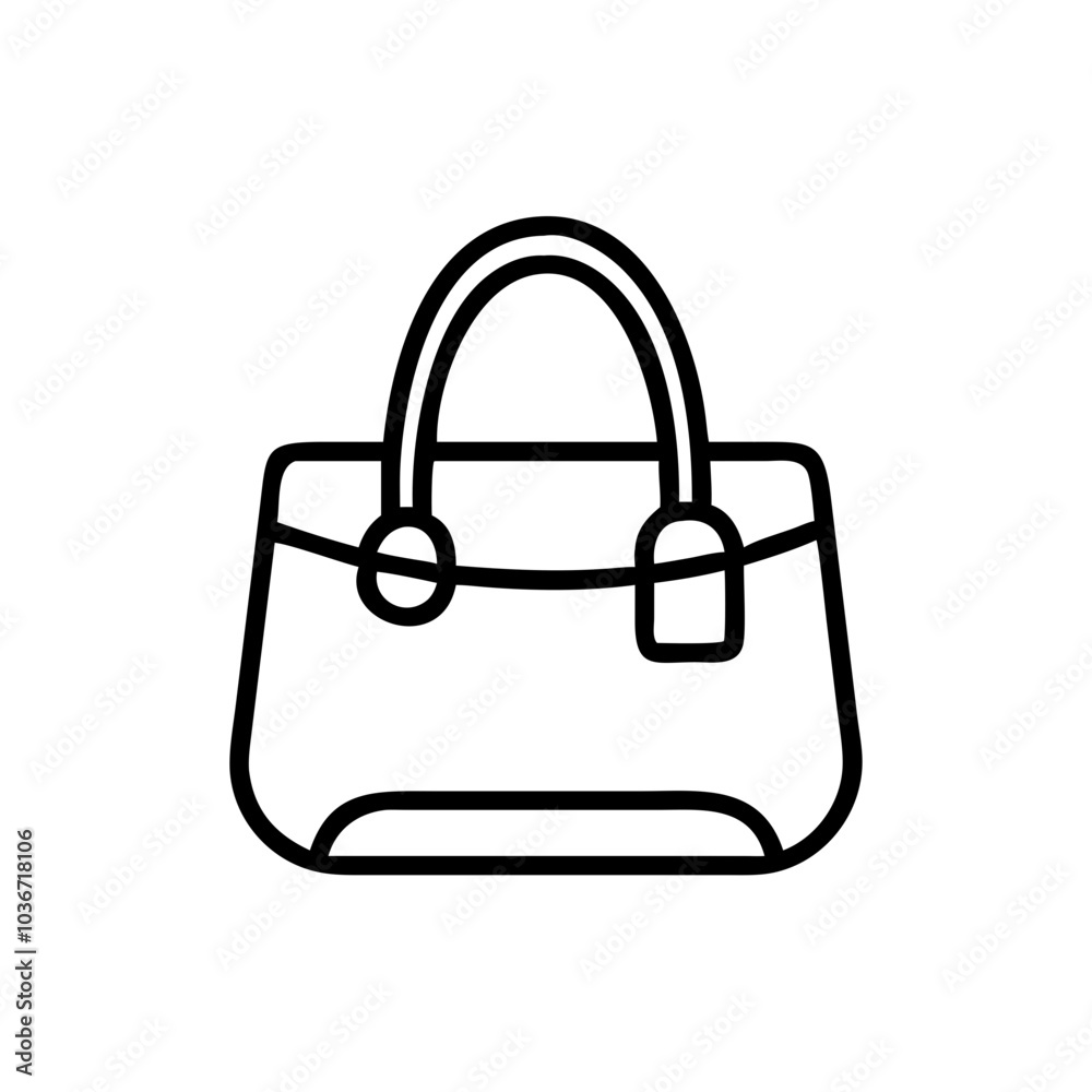 Outline illustration of a handbag, representing fashion and personal accessories copy space
Outline illustration of a handbag, representing fashion and personal accessories copy space