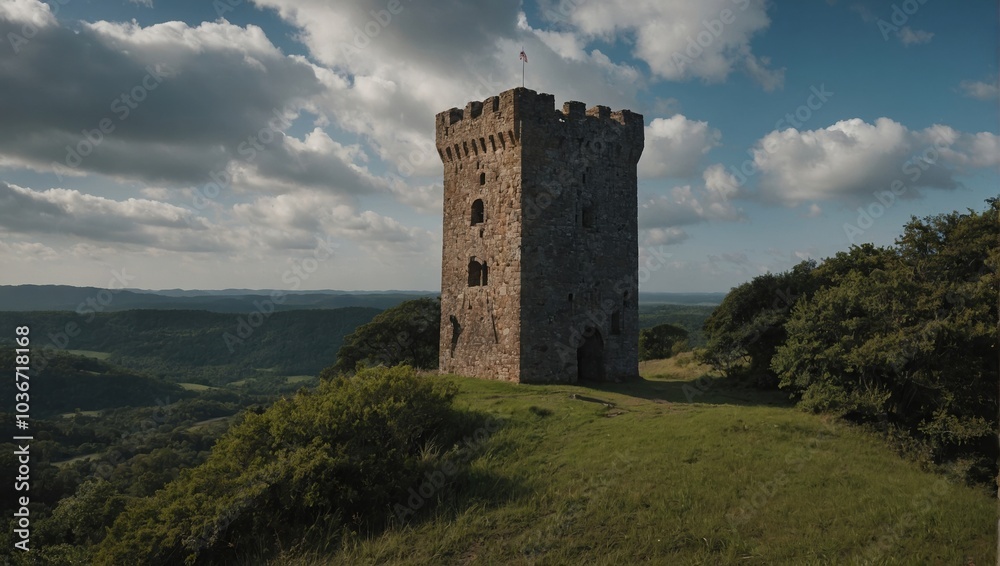 The archer tower stands tall, a beacon of hope for the village community The archer tower stands tall, a beacon of hope for the village community