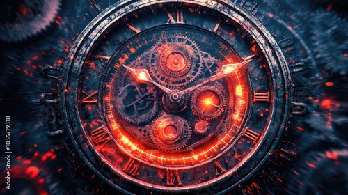 Wallpaper Mural A mechanical steampunk background with rusty cogs and gears, ideal for industrial-themed wallpapers and vintage design projects. Torontodigital.ca