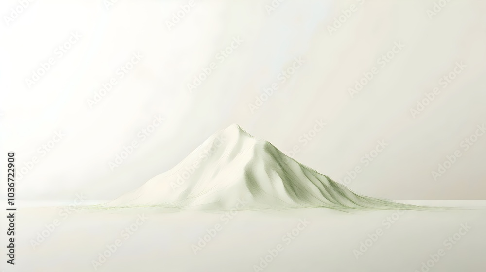 An abstract representation of a mountain range, featuring soft, flowing lines and a minimalistic color palette that evokes a serene atmosphere. An abstract representation of a mountain range, featuring soft, flowing lines and a minimalistic color palette that evokes a serene atmosphere.