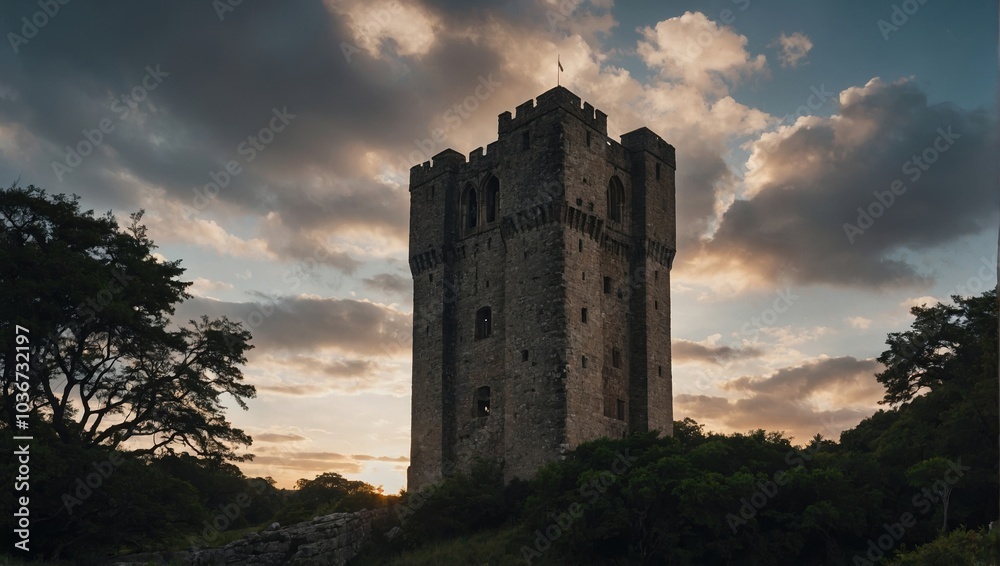 Obraz premium The archer tower's structure inspires awe and respect