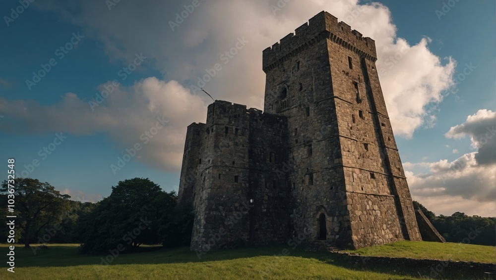 The archer tower's weathered stones echo the passage of time and history The archer tower's weathered stones echo the passage of time and history