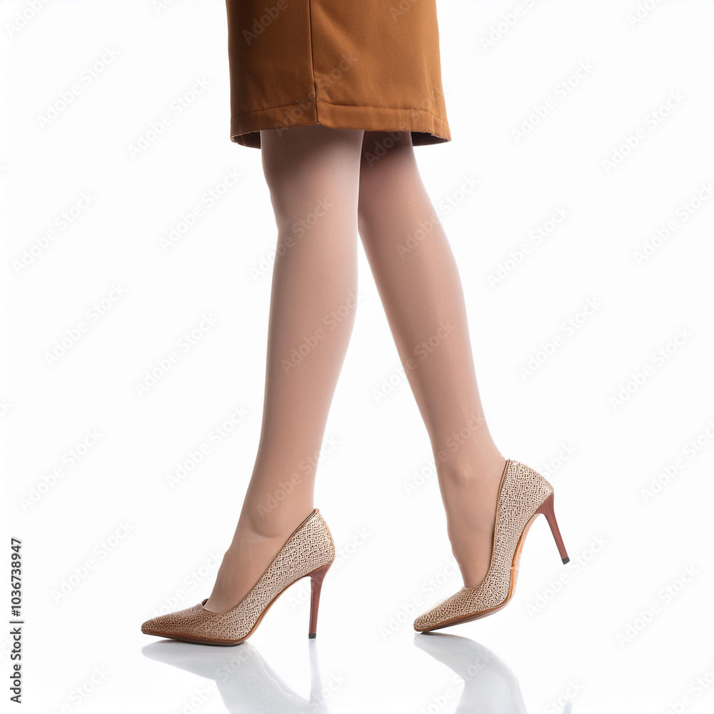 Elegant Secretary Legs in Stiletto Heels Elegant Secretary Legs in Stiletto Heels