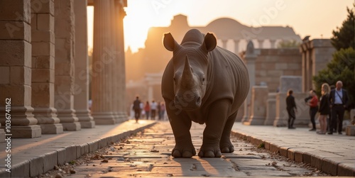 rhinoceros in Athen