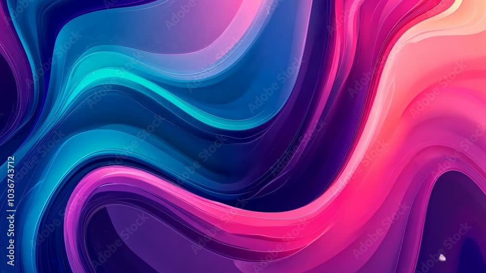 Abstract liquid waves in shades of pink, blue, and purple Abstract liquid waves in shades of pink, blue, and purple
