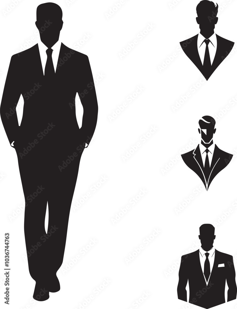Men in Suits: Stylized Silhouettes Collection Men in Suits: Stylized Silhouettes Collection
