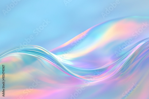 Colorful flowing abstract gradient shapes

