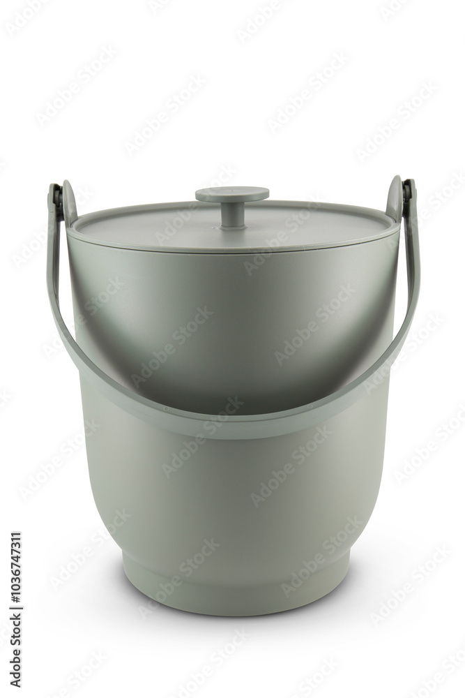 plastic bucket isolated on white background plastic bucket isolated on white background