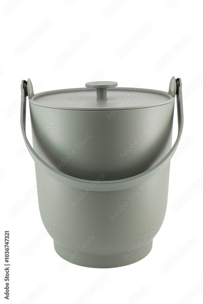 plastic bucket isolated on white background plastic bucket isolated on white background
