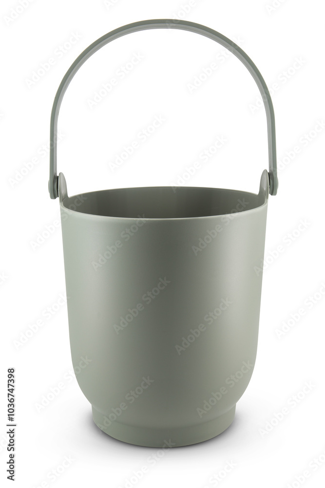 plastic bucket isolated on white background plastic bucket isolated on white background