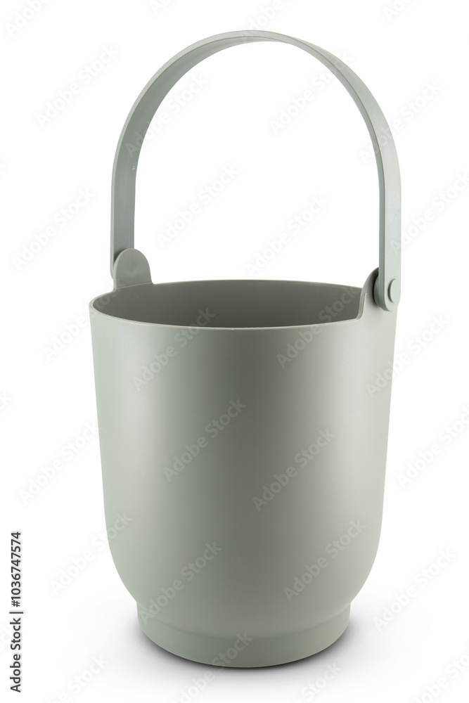 plastic bucket isolated on white background plastic bucket isolated on white background