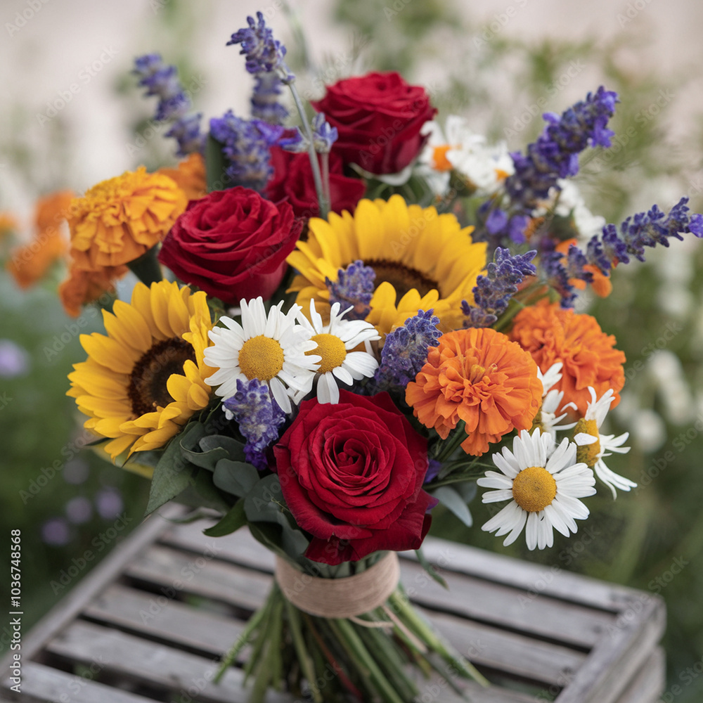 Bouquet of colorful flowers