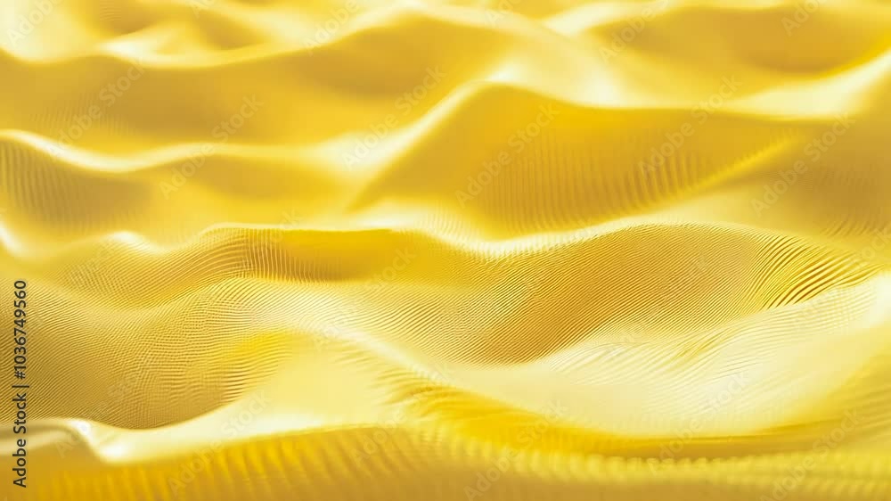 Abstract yellow waves in motion, digital art Abstract yellow waves in motion, digital art