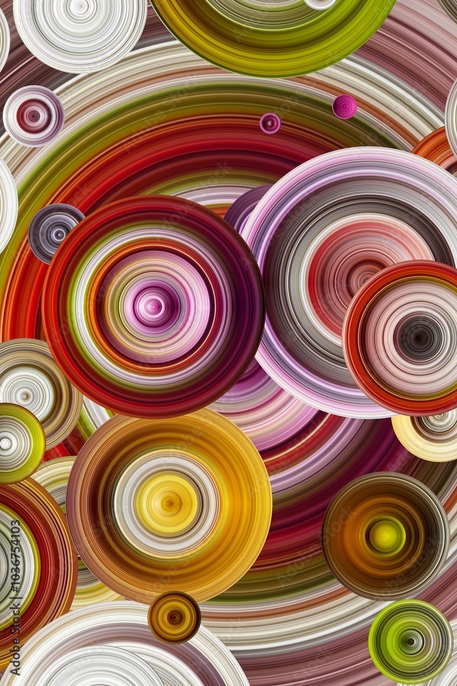 A Dynamic and Colorful Abstract Pattern with Spiraling Geometric Designs in Modern Art. A Dynamic and Colorful Abstract Pattern with Spiraling Geometric Designs in Modern Art.