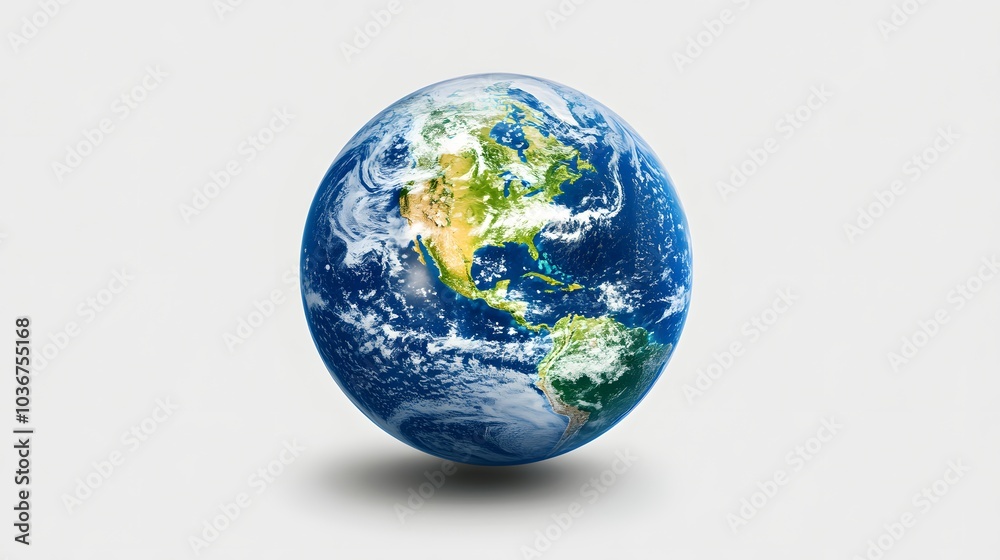 Earth isolated on the white background. Science photo with copy space. Earth isolated on the white background. Science photo with copy space.