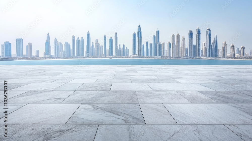 Modern City Skyline with Clean Architectural Lines Modern City Skyline with Clean Architectural Lines