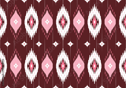 seamless ikat  pattern design for fabric curtain wallpaper mattresses carpet floor bed sheet bolster pillow blanket ceramic tile background wrapping ornament