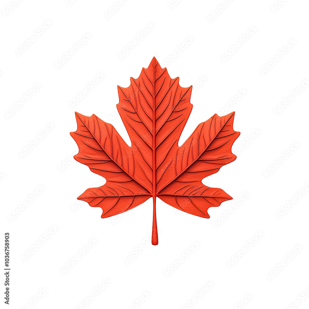 Bright red maple leaf isolated on white background, symbolizing autumn and nature's beauty. isolated on transparent background. Bright red maple leaf isolated on white background, symbolizing autumn and nature's beauty. isolated on transparent background.