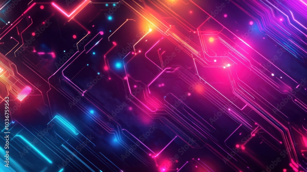 Use abstract tech patterns and electric-inspired backdrops to add some color and vibrancy to your designs. Use abstract tech patterns and electric-inspired backdrops to add some color and vibrancy to your designs.