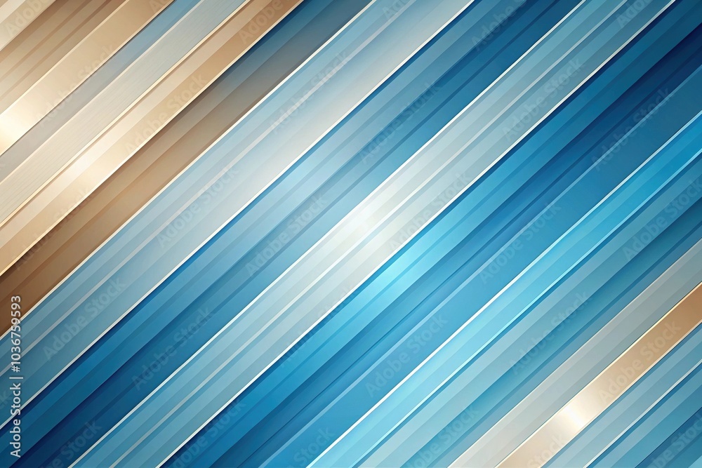 Fototapeta premium Abstract background of blue and beige gradient with diagonal stripe