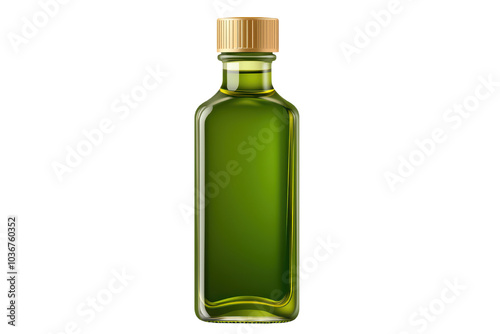 Wallpaper Mural Green oil bottle with a golden cap, isolated on a white background, perfect for culinary themes. isolated on transparent background. Torontodigital.ca