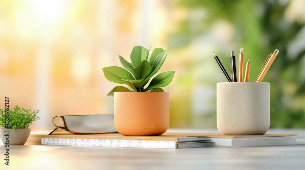 Brighten your workspace with fresh greenery and minimal design. A simple setup with plants, pens, and notebooks that brings calm and focus, perfect for sparking creativity and productivity. Brighten your workspace with fresh greenery and minimal design. A simple setup with plants, pens, and notebooks that brings calm and focus, perfect for sparking creativity and productivity.