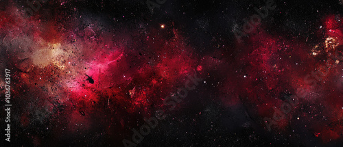 Expansive Red Cosmos Explores Celestial Phenomena.