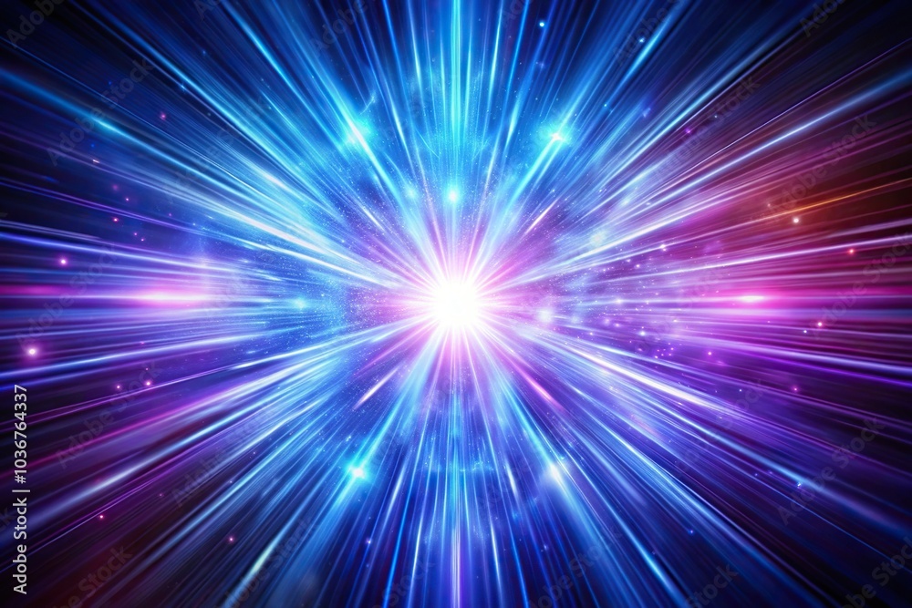 abstract explosion of violet and blue light background Close-Up abstract explosion of violet and blue light background Close-Up