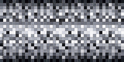 Abstract pixelated grey black and white background