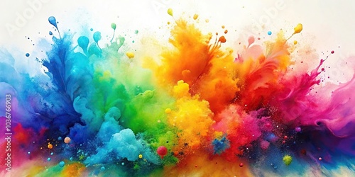 abstract watercolor background with splash of color