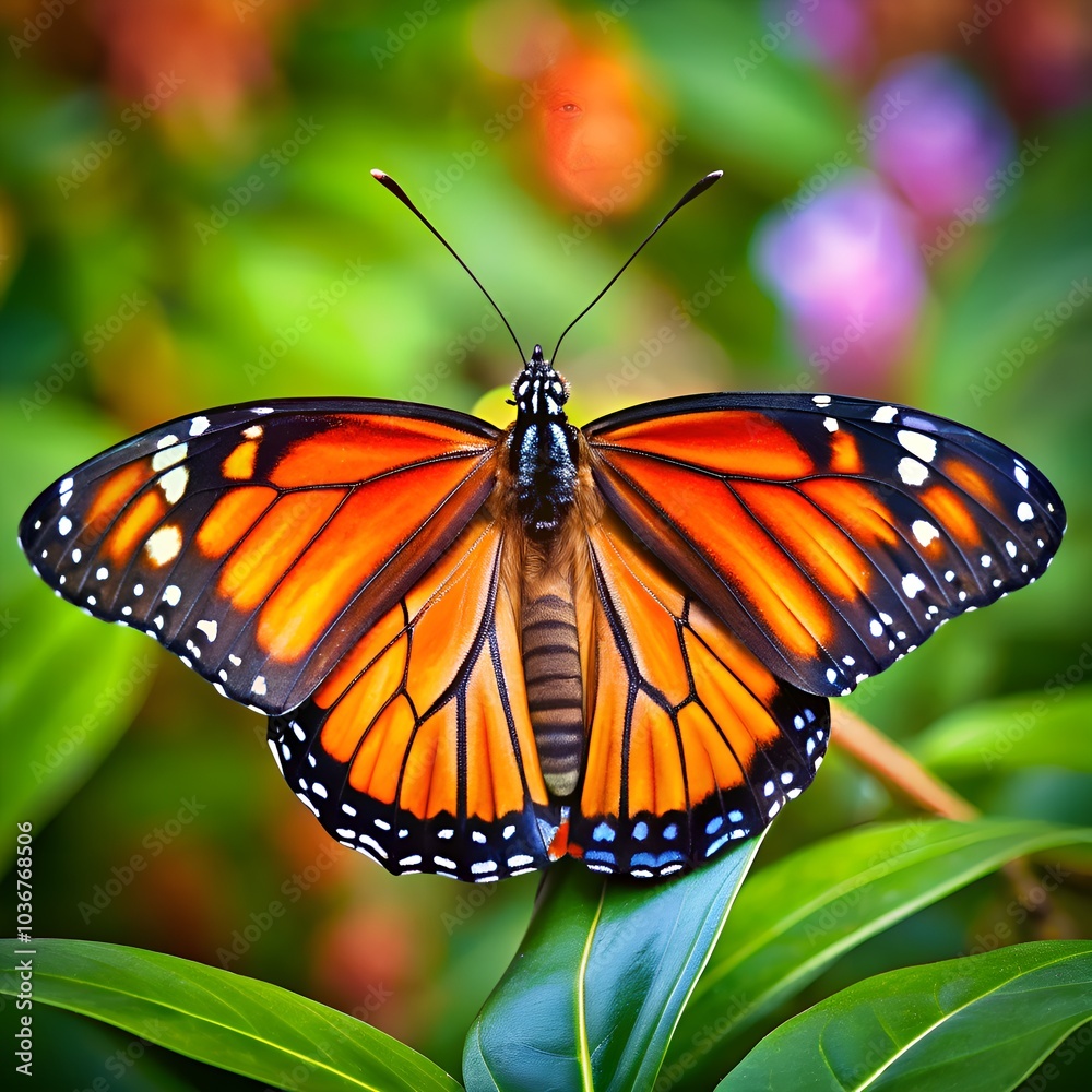 Fototapeta premium monarch butterfly on a flower