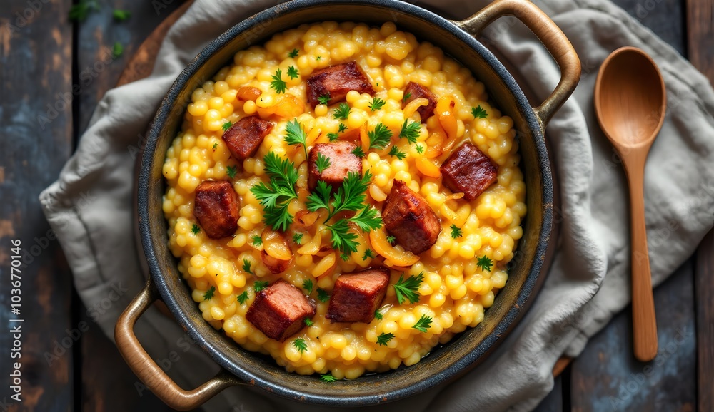 Kulish – Traditional Ukrainian Porridge with Bacon and Vegetables Kulish – Traditional Ukrainian Porridge with Bacon and Vegetables