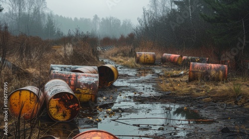 Industrial Waste Dumping in Abandoned Area