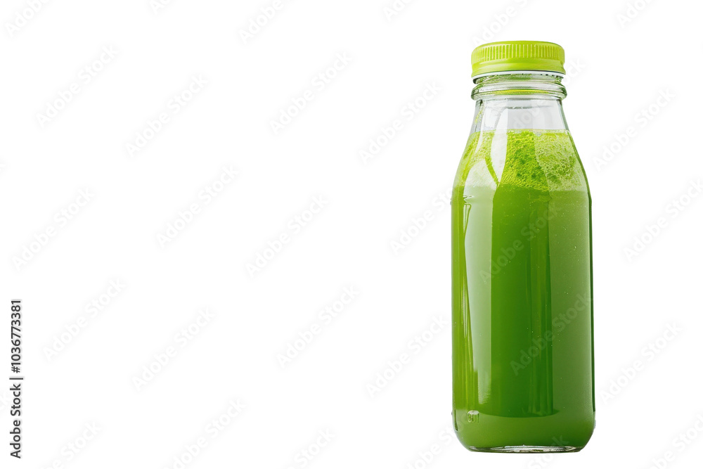 Nutrient-Rich Green Detox Juice in a Glass Bottle for Vitality Nutrient-Rich Green Detox Juice in a Glass Bottle for Vitality