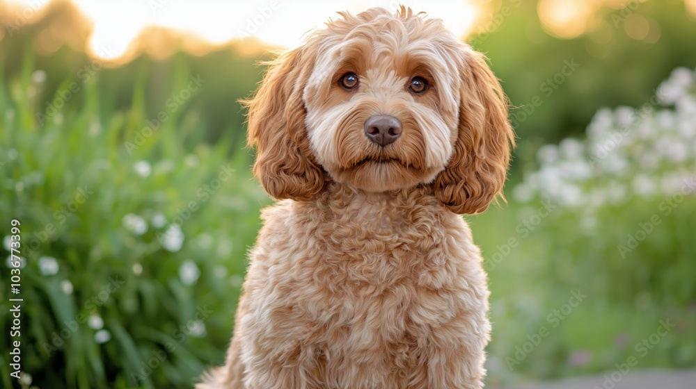 A charming dog sits gracefully outdoors, showcasing its soft fur and expressive eyes in a serene natural setting. Perfect for pet lovers. A charming dog sits gracefully outdoors, showcasing its soft fur and expressive eyes in a serene natural setting. Perfect for pet lovers.