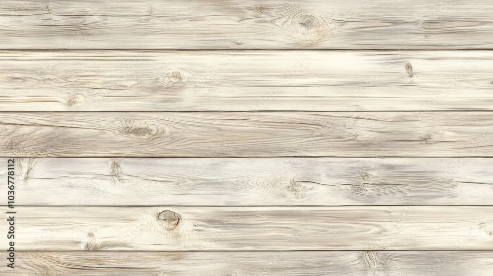 Naklejka premium A close-up view of light-colored wooden planks arranged in a horizontal pattern.