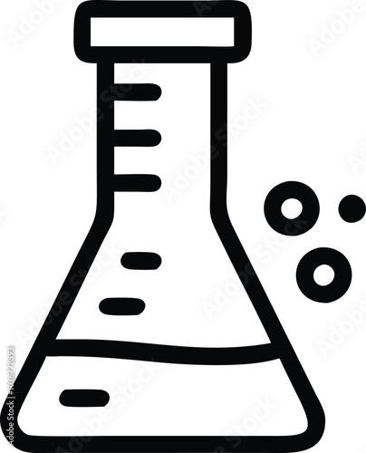 science retort icon illustration