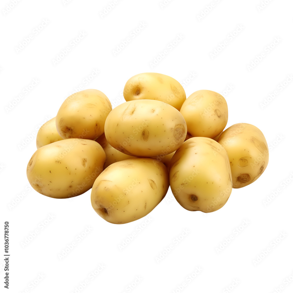 potatoes isolated on white background potatoes isolated on white background