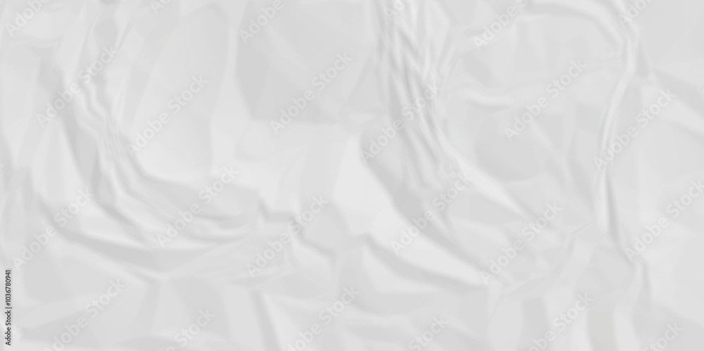 Obraz premium Paper texture background, Old paper background ripple soft white pattern wave crumple. Crushed and creased soft paper. Abstract wrinkle effect grunge and rough backdrop vintage page.