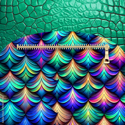 mermaid scales lunch bag sublimation template 