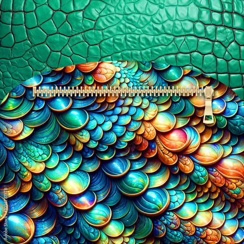 mermaid scales lunch bag sublimation template 