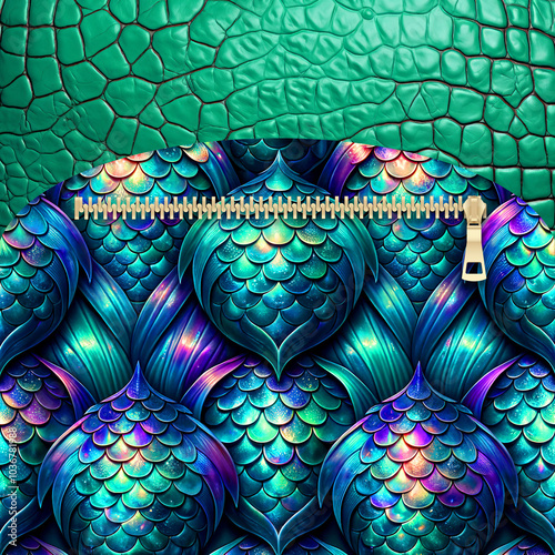 mermaid scales lunch bag sublimation template 