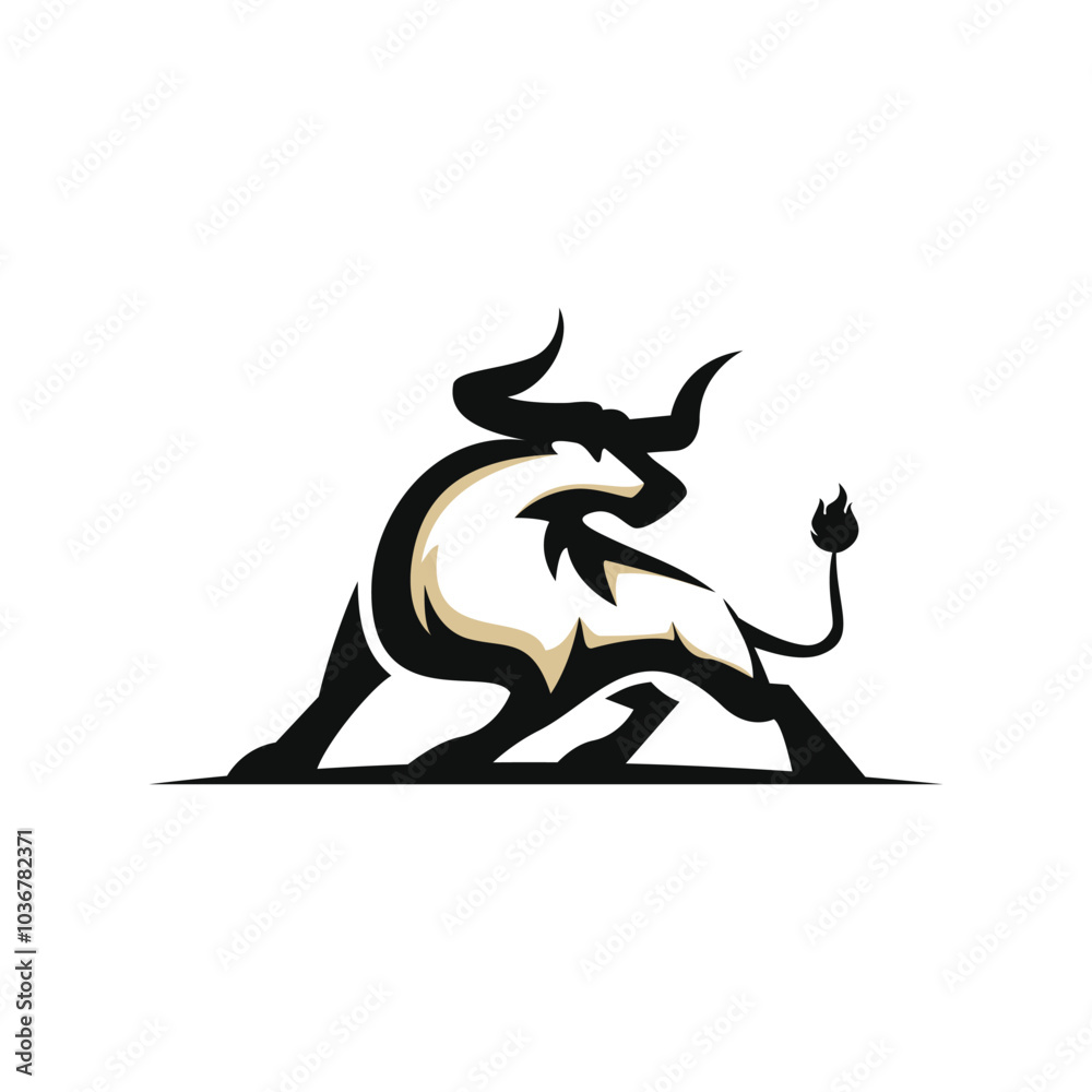 Fototapeta premium Bull Illustration