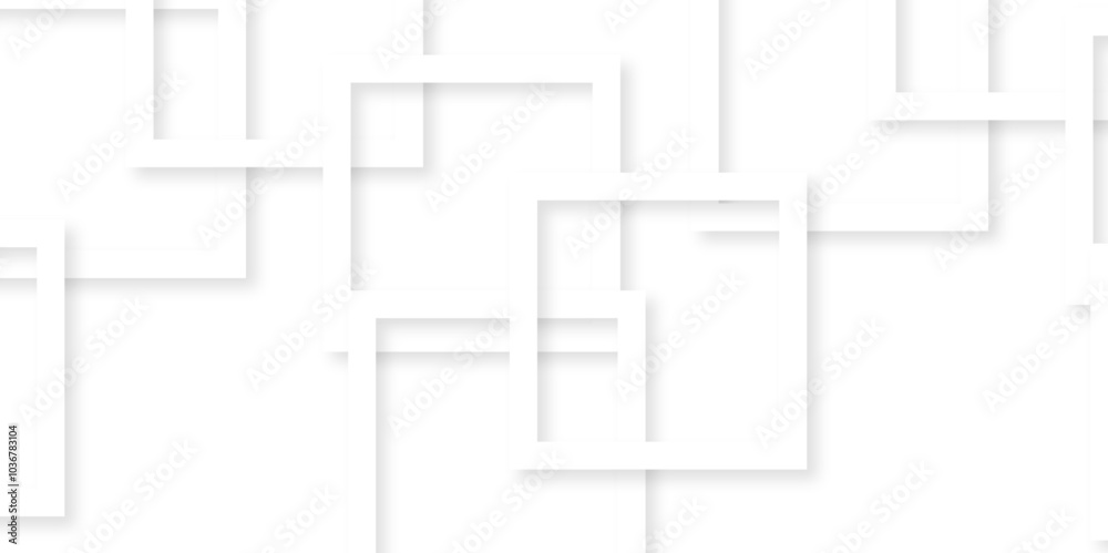 Modern banner square geometric shapes creative abstract design. White color technology concept geometric line vector background. Abstract cube digital art and template web business background. Modern banner square geometric shapes creative abstract design. White color technology concept geometric line vector background. Abstract cube digital art and template web business background.
