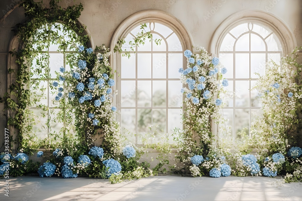 An enchanting wedding backdrop with lush greenery generative AI
An enchanting wedding backdrop with lush greenery generative AI