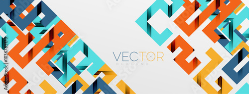 Color bend lines with shadow texture effect. Vector Illustration For Wallpaper, Banner, Background, Card, Book Illustration, landing page