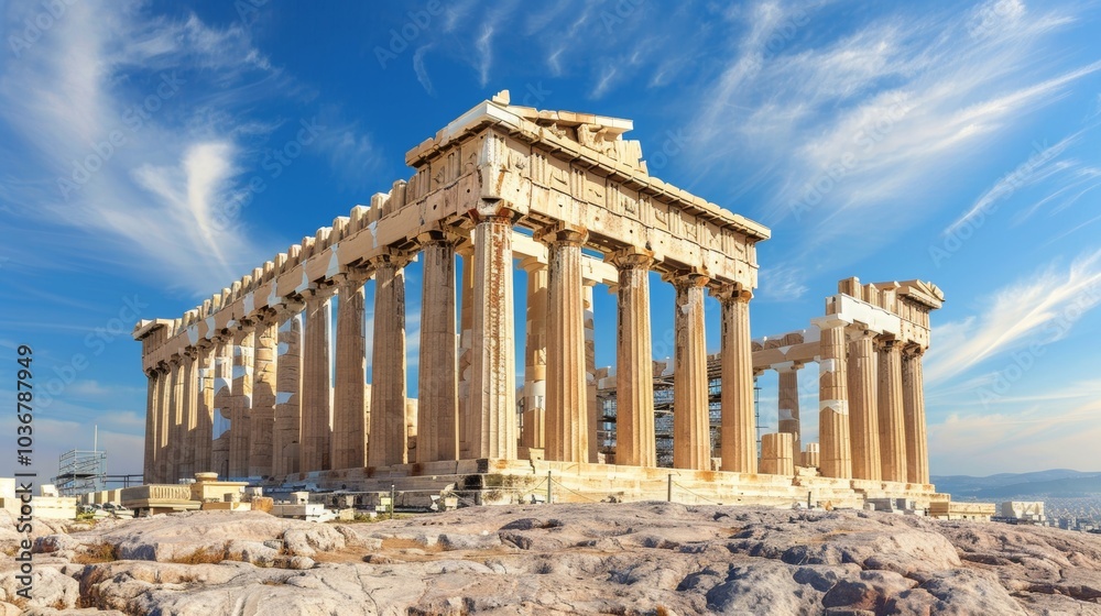 Fototapeta premium Visiting the Parthenon in Athens, Greece